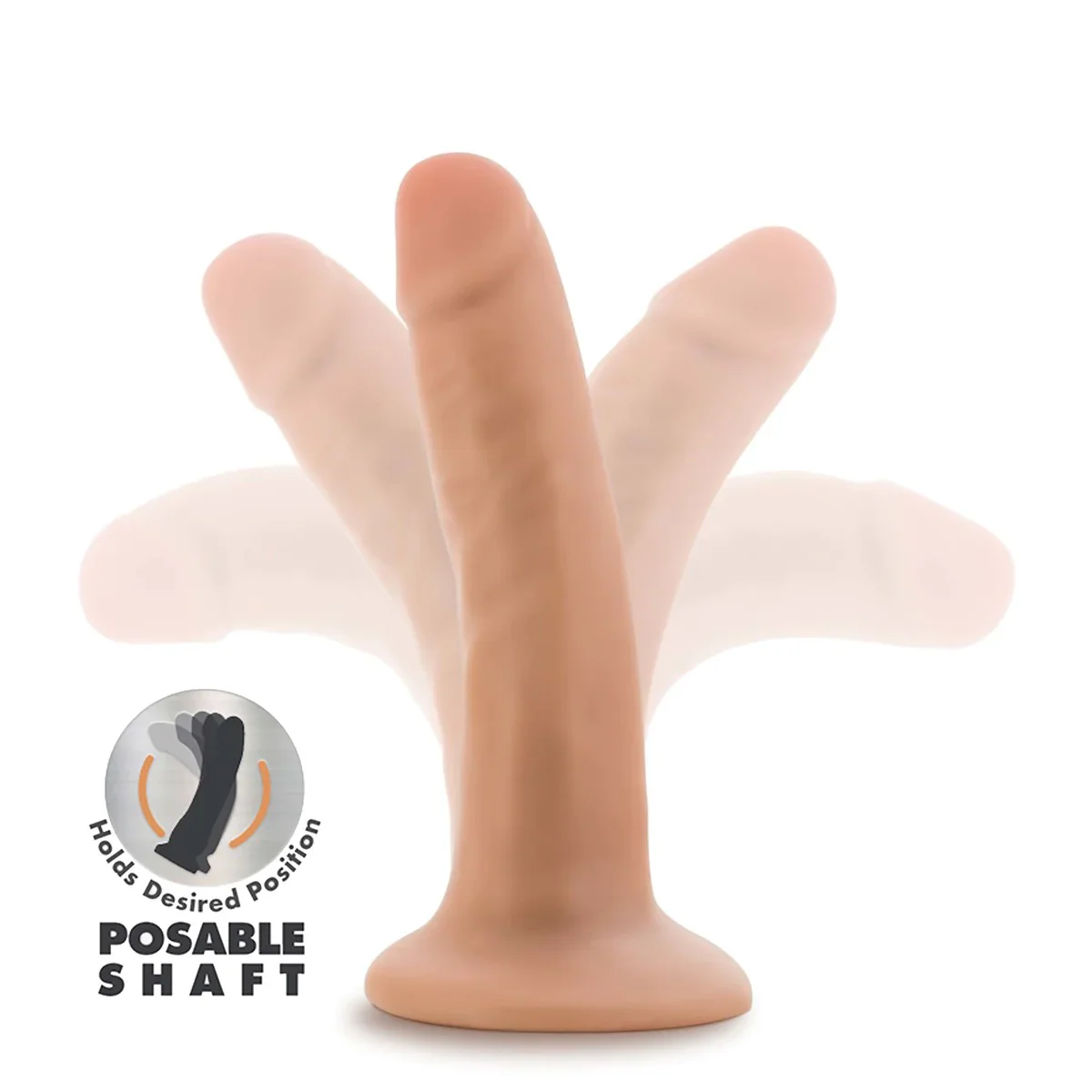 Dr. Skin Plus Realistic Vanilla 5.5-Inch Long Dildo - Image 4