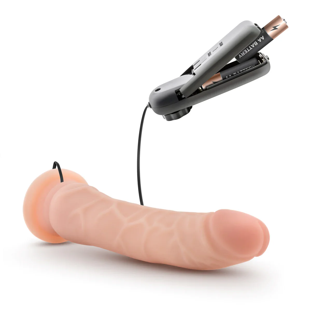 Dr. Skin Realistic Curved Vanilla 8.5-Inch Vibrating Dildo - Image 4