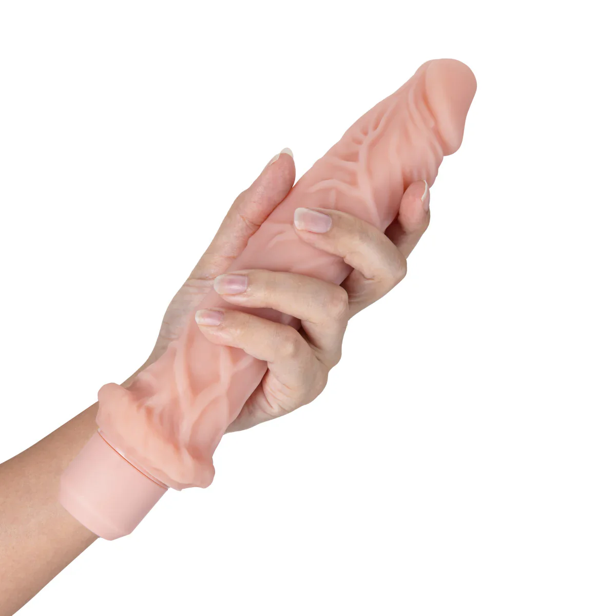 Dr. Skin Silicone Dr. Richard Beige 9.75-Inch Long Vibrating Dildo - Image 10