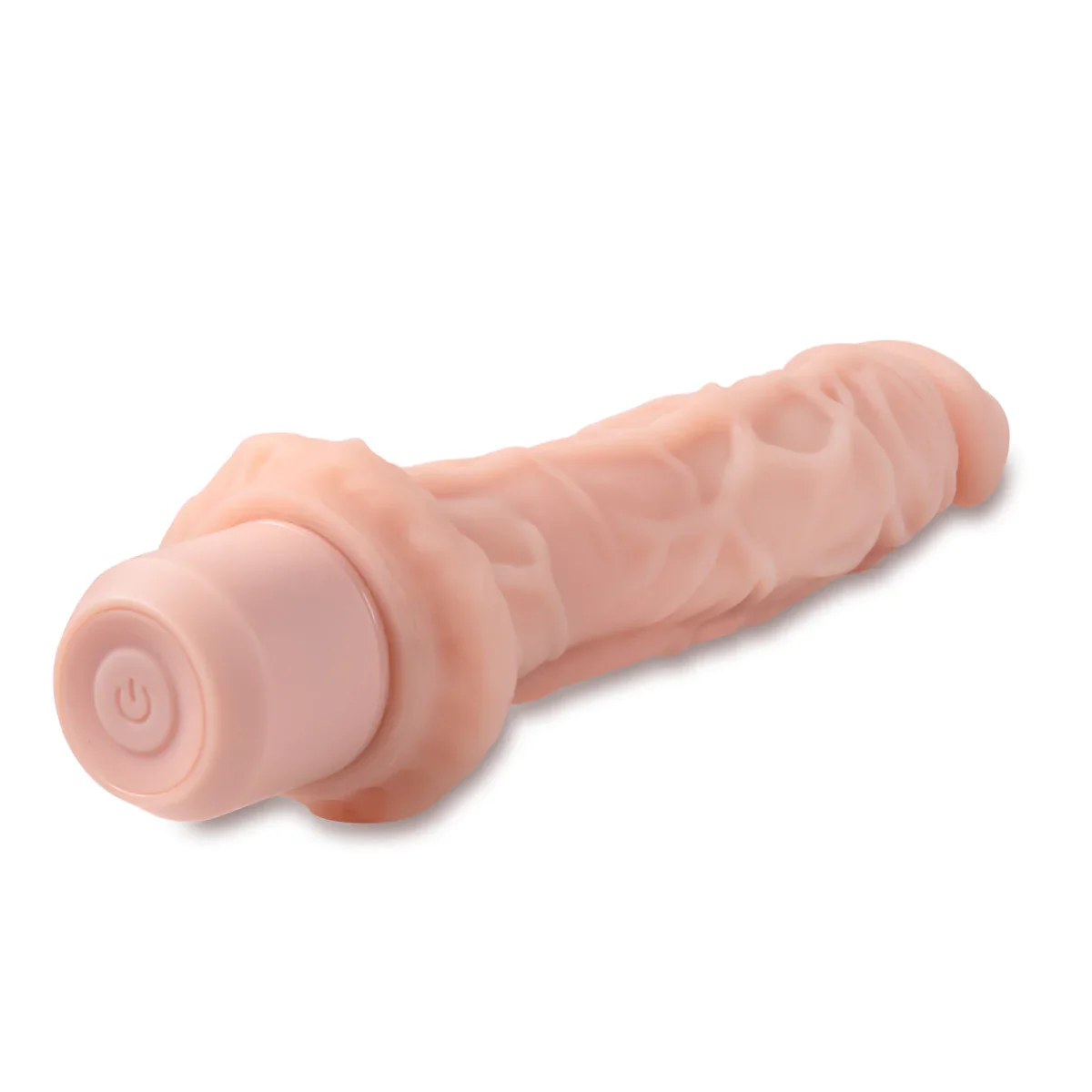 Dr. Skin Silicone Dr. Richard Beige 9.75-Inch Long Vibrating Dildo - Image 9