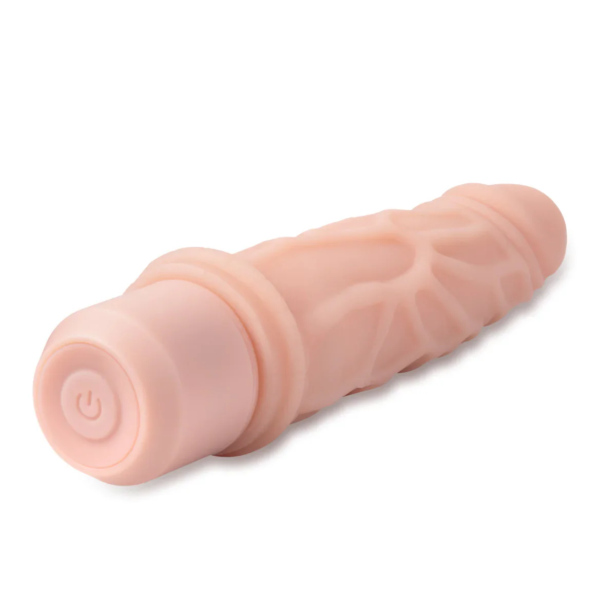Dr. Skin Silicone Dr. Robert Beige 7.25-Inch Long Vibrating Dildo - Image 10