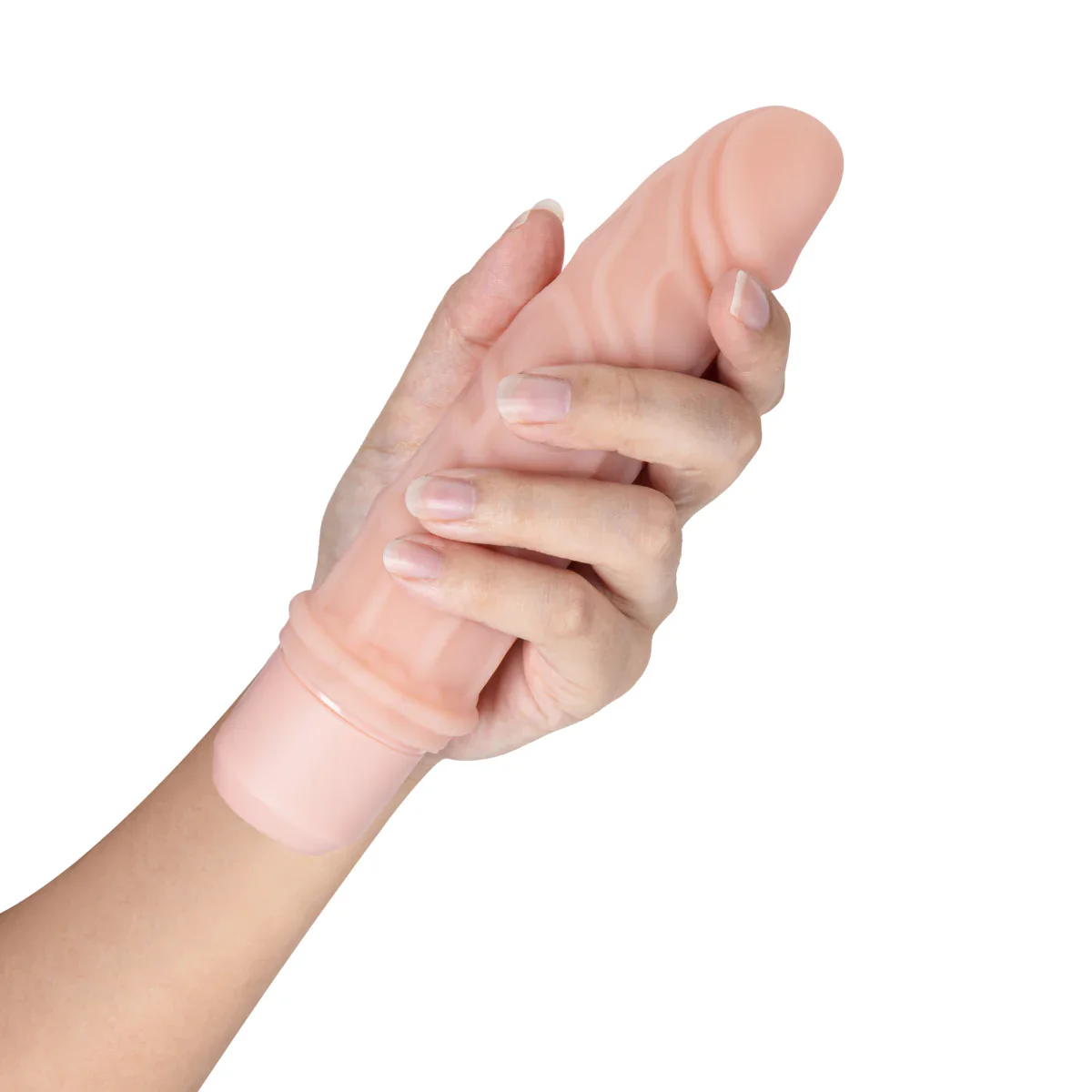 Dr. Skin Silicone Dr. Robert Beige 7.25-Inch Long Vibrating Dildo - Image 6