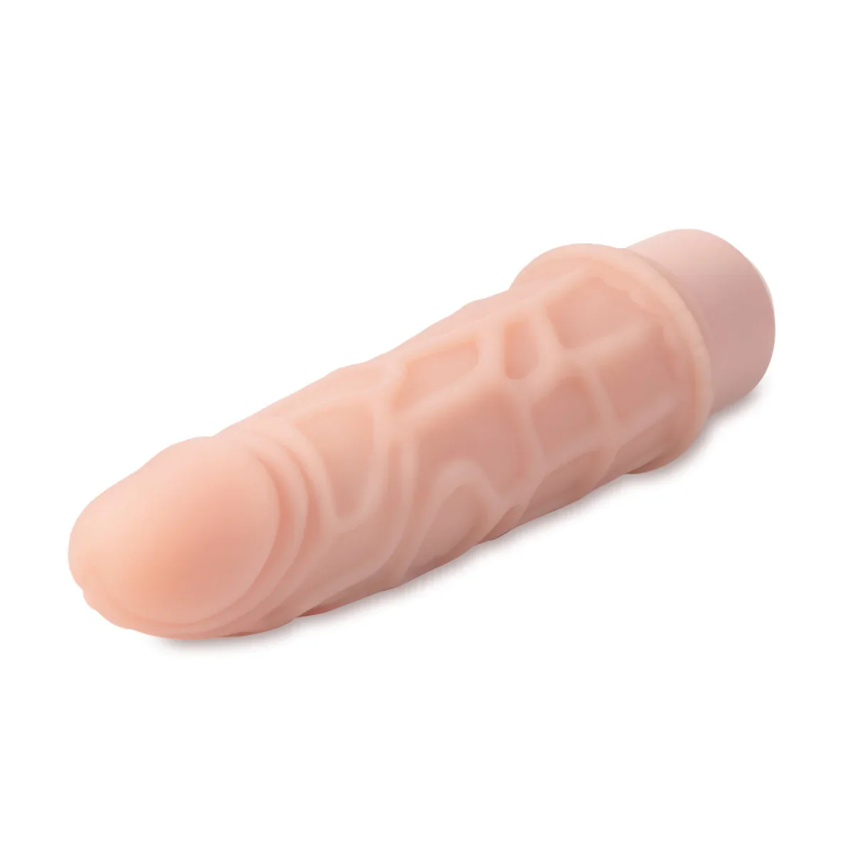 Dr. Skin Silicone Dr. Robert Beige 7.25-Inch Long Vibrating Dildo - Image 7