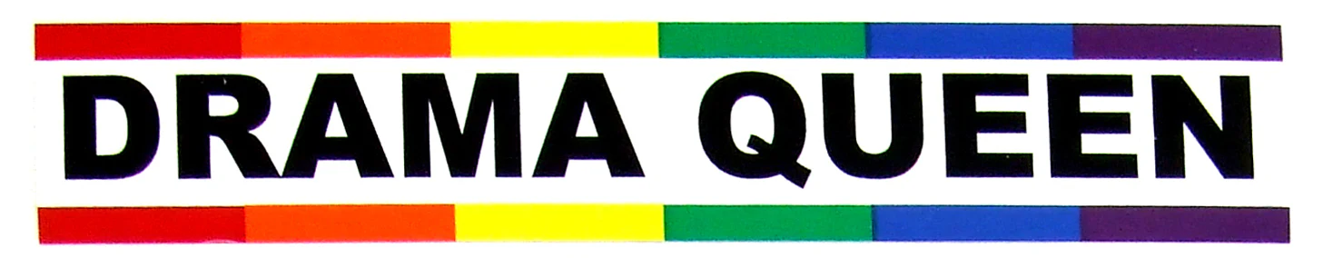 DRAMA QUEEN VINTAGE BUMBER STICKER - Image 2