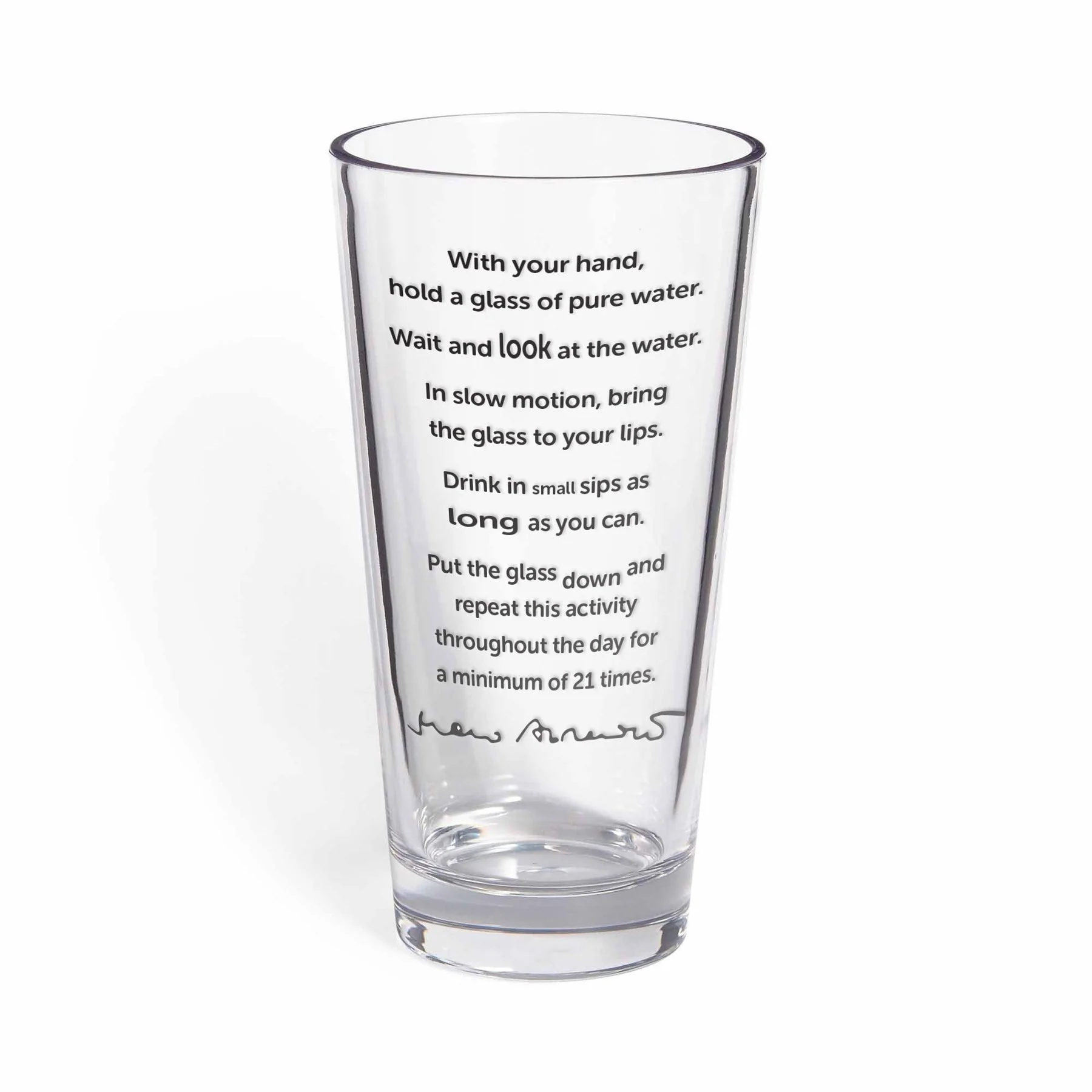 Drinking Water Glass by Marina Abramovic x Third Drawer Down - Image 2