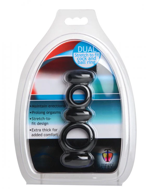 Dual Stretch To Fit Cock and Ball Ring - Image 5