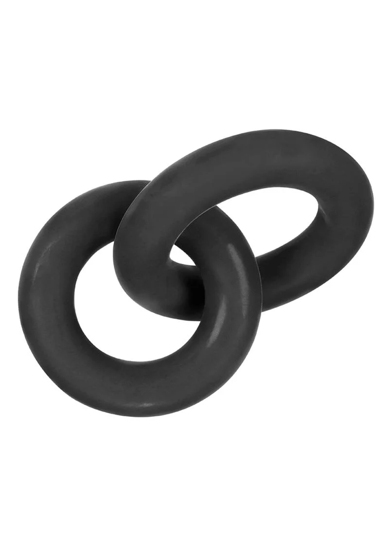 Hünkyjunk Duo Link Cockring/Ball Ring Black - Image 3