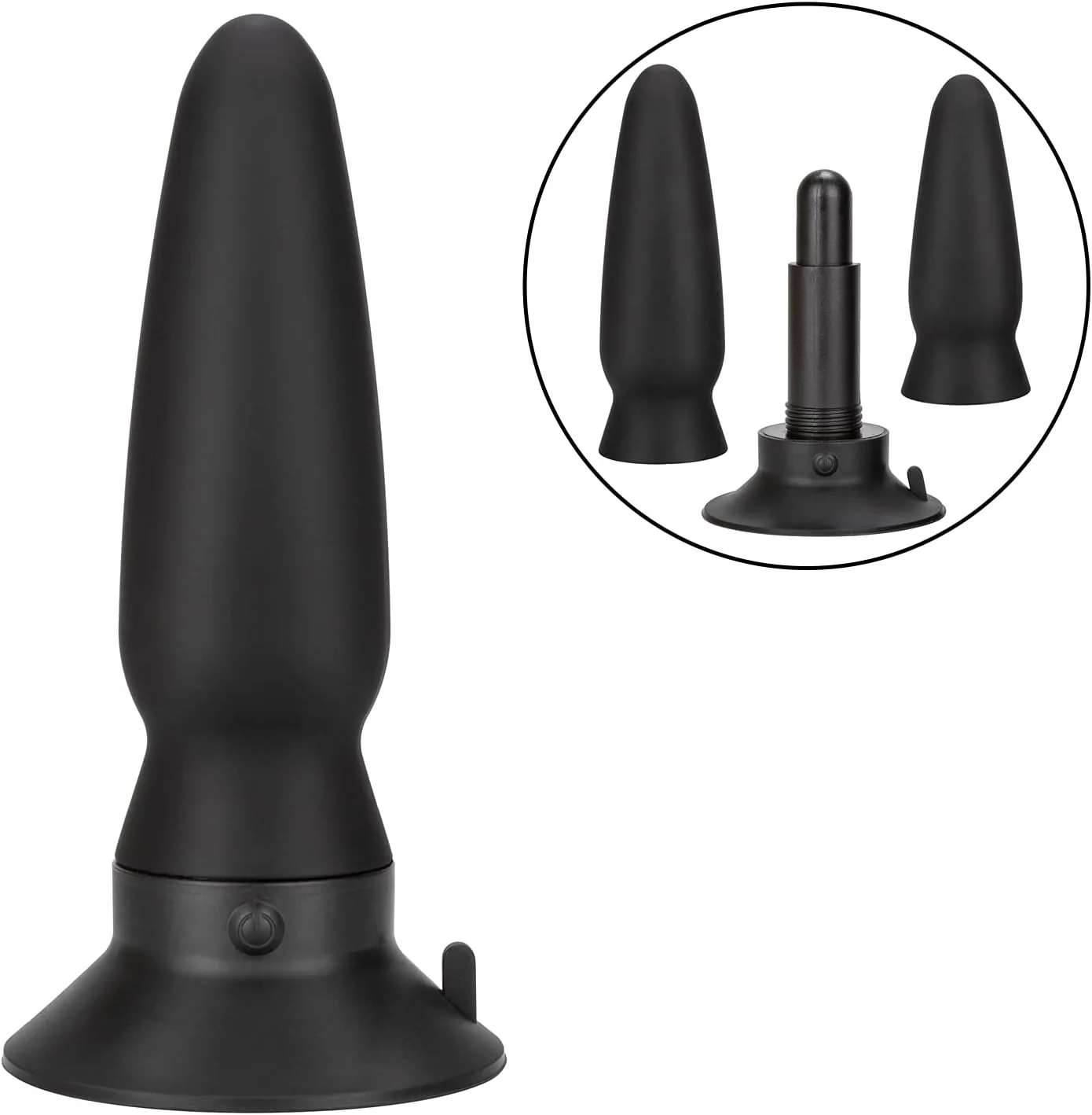 Eclipse Interchangeable Rechargeable Silicone Probe with Remote Control - Black - Image 10