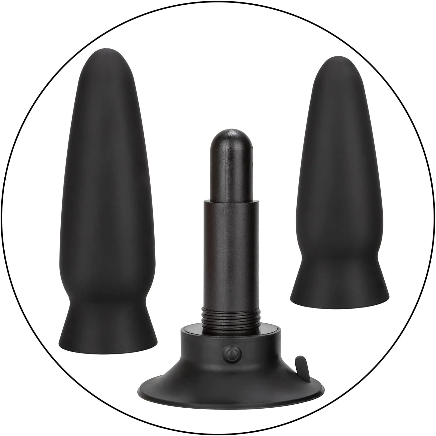 Eclipse Interchangeable Rechargeable Silicone Probe with Remote Control - Black - Image 4