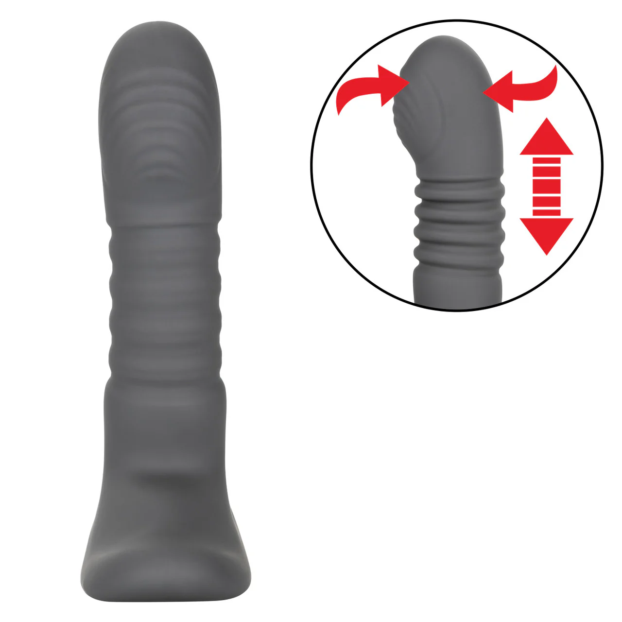 Eclipse Silicone Rechargeable Thrusting Rotator Anal Probe with Remote Control - Image 10