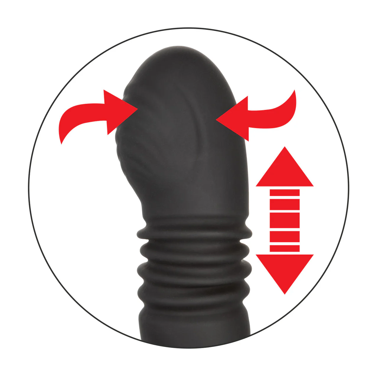 Eclipse Thrusting Rotator Probe Silicone Rechargeable Vibrating Butt Plug - Image 11