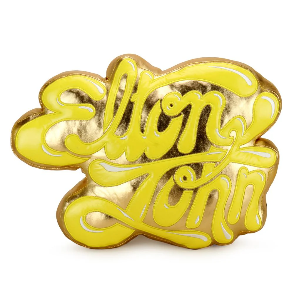 ELTON JOHN SPECIAL EDITION GOLD PILLOW BY KIDROBOT - Image 3