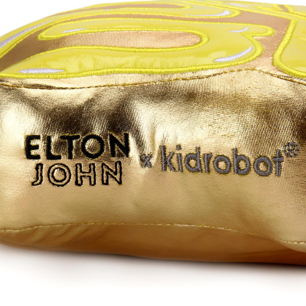 ELTON JOHN SPECIAL EDITION GOLD PILLOW BY KIDROBOT - Image 9