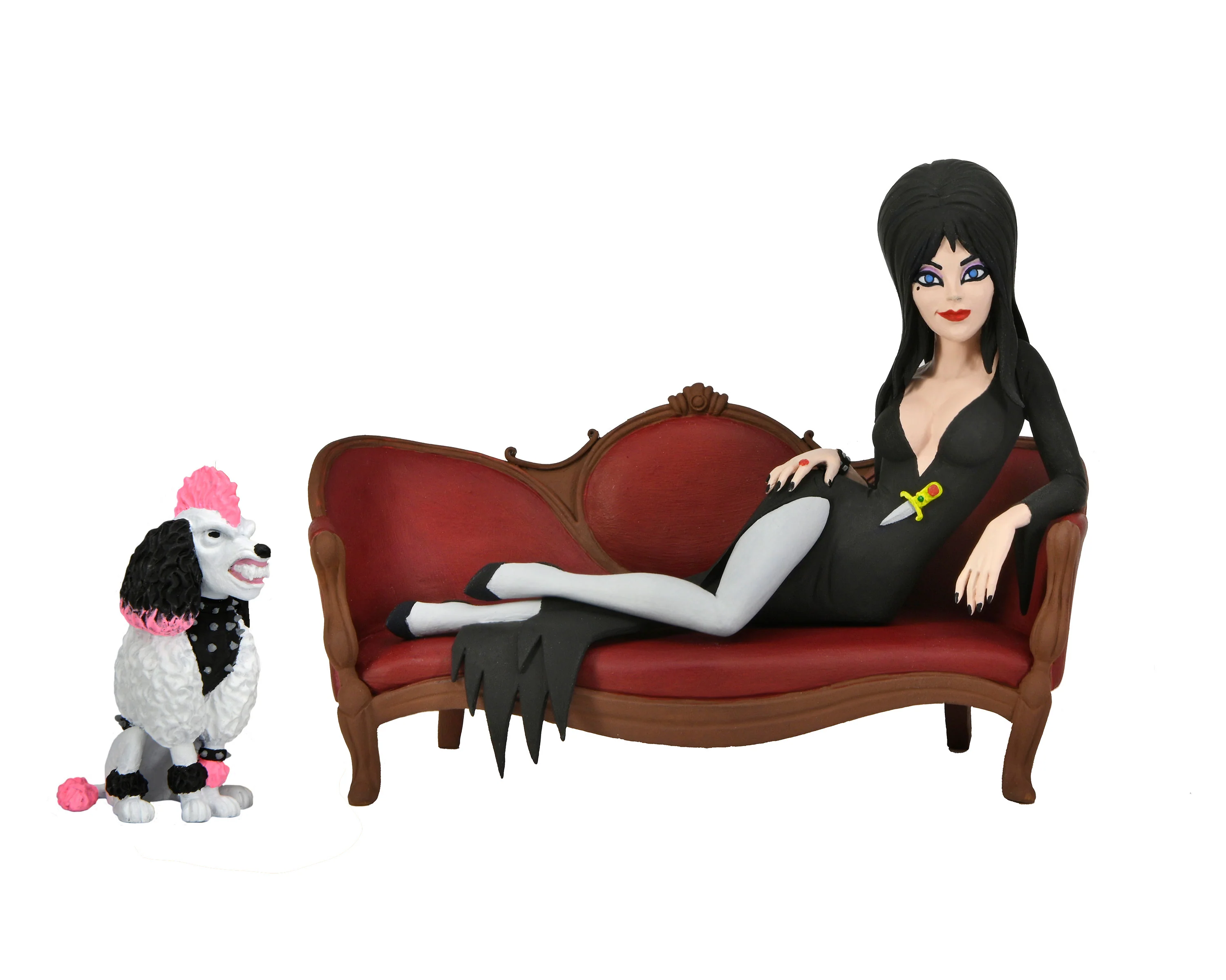 ELVIRA - 6 IN SCALE ACTION FIGURE – TOONY TERRORS ELVIRA ON COUCH BOXED SET - Image 2