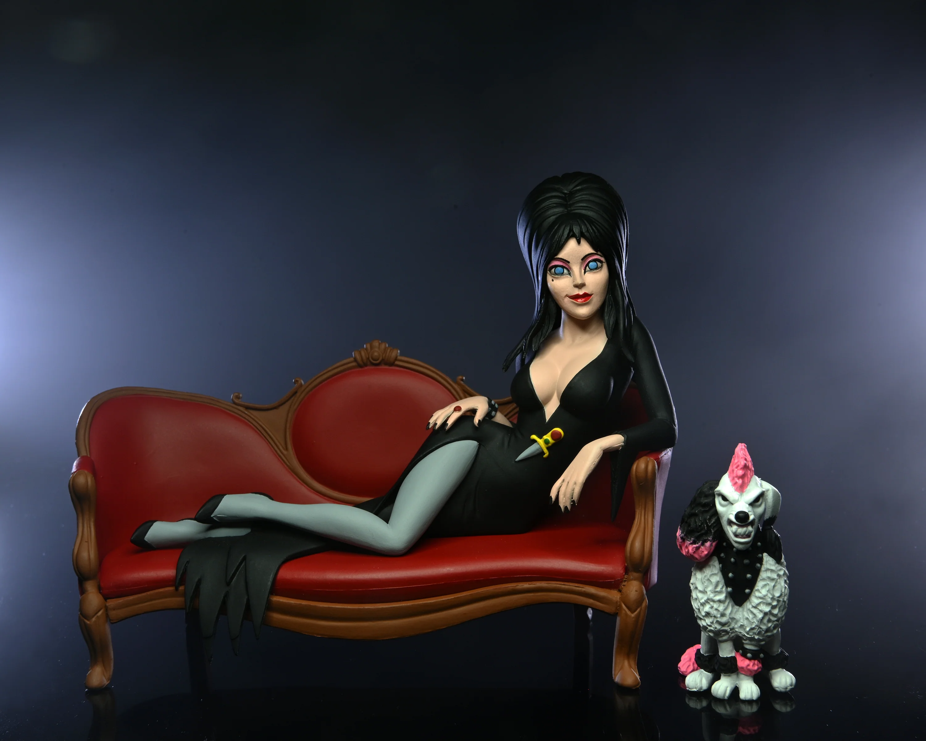 ELVIRA - 6 IN SCALE ACTION FIGURE – TOONY TERRORS ELVIRA ON COUCH BOXED SET - Image 3