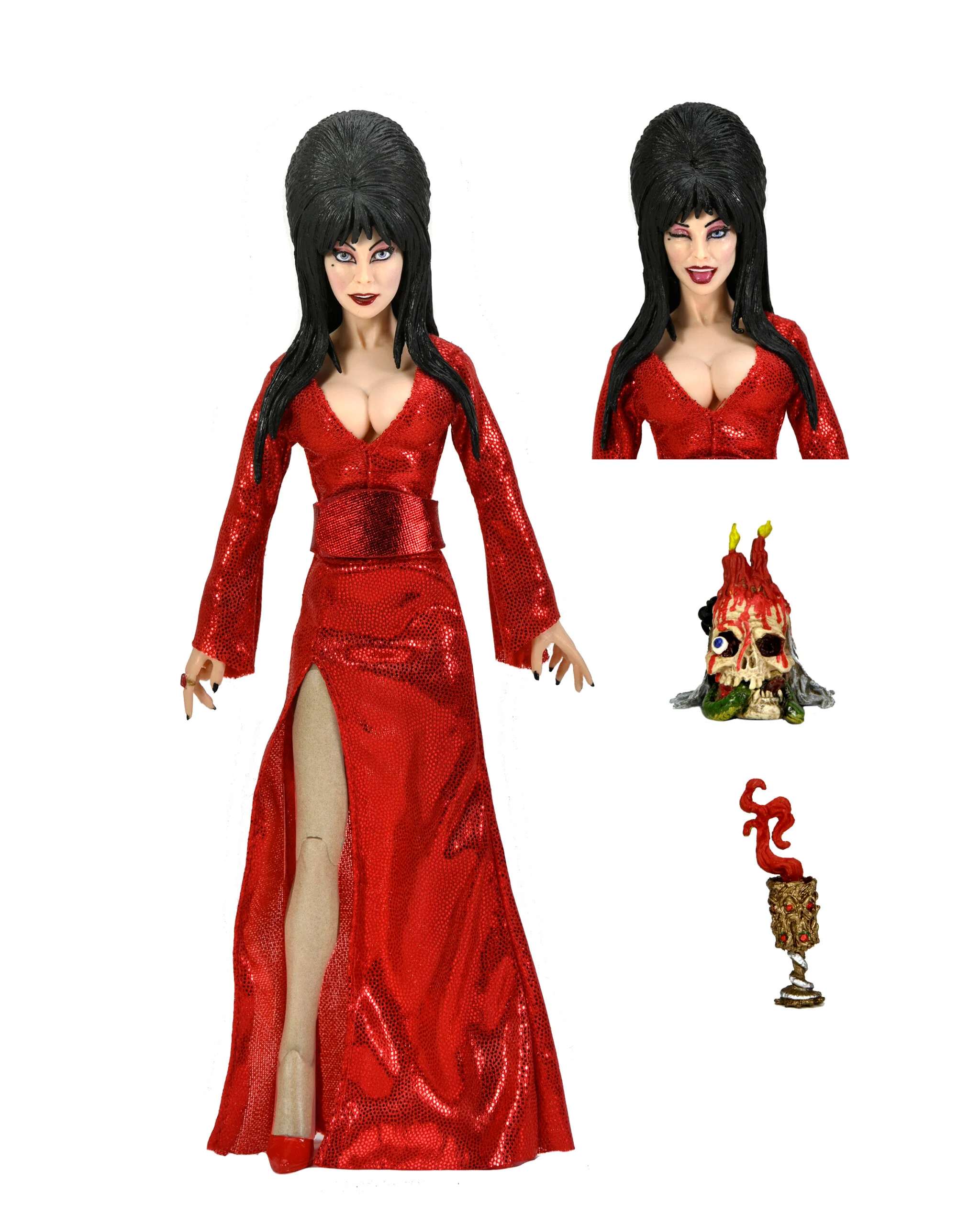 Elvira 8” Clothed Action Figure – Red, Fright, and Boo - Image 2