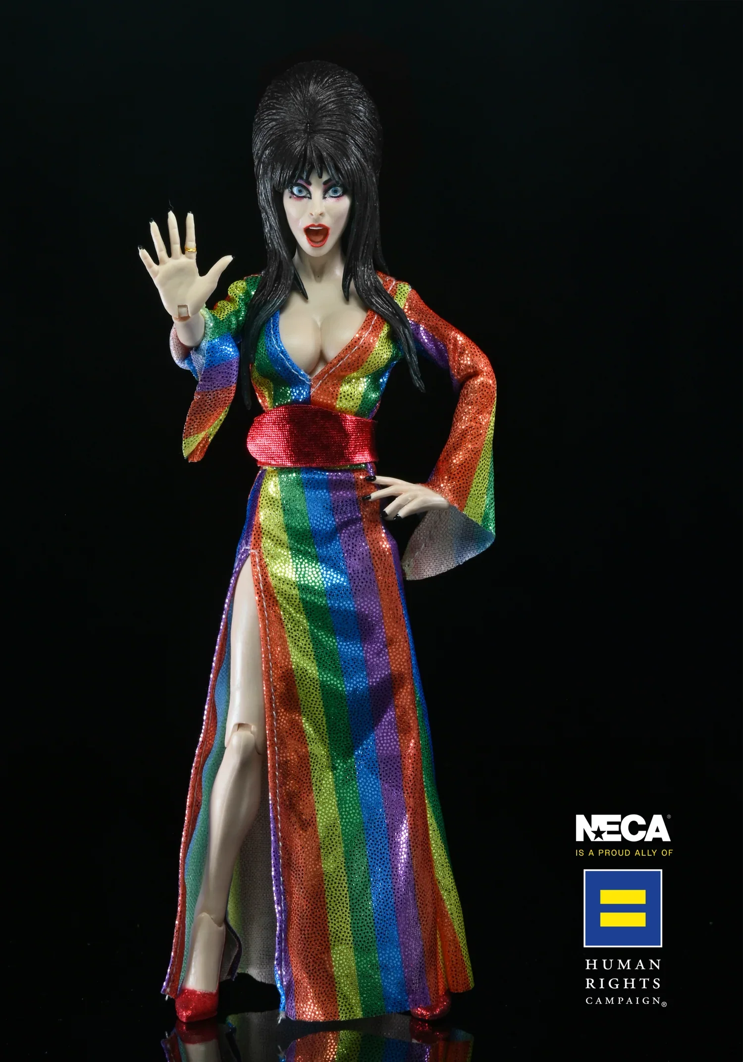 ELVIRA - OVER THE RAINBOW ELVIRA (PRIDE) 8" CLOTHED FIGURE - Image 2
