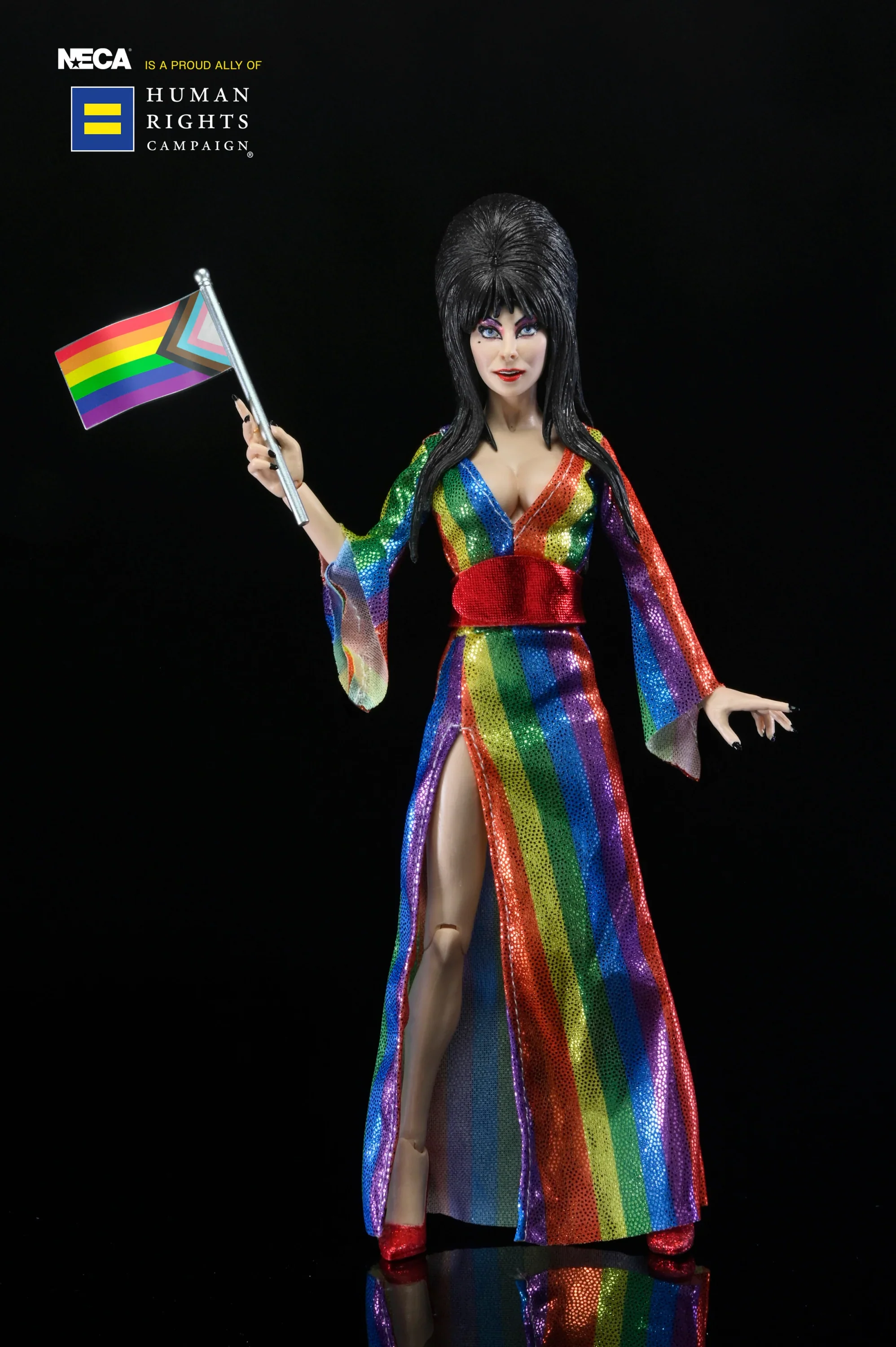 ELVIRA - OVER THE RAINBOW ELVIRA (PRIDE) 8" CLOTHED FIGURE - Image 4