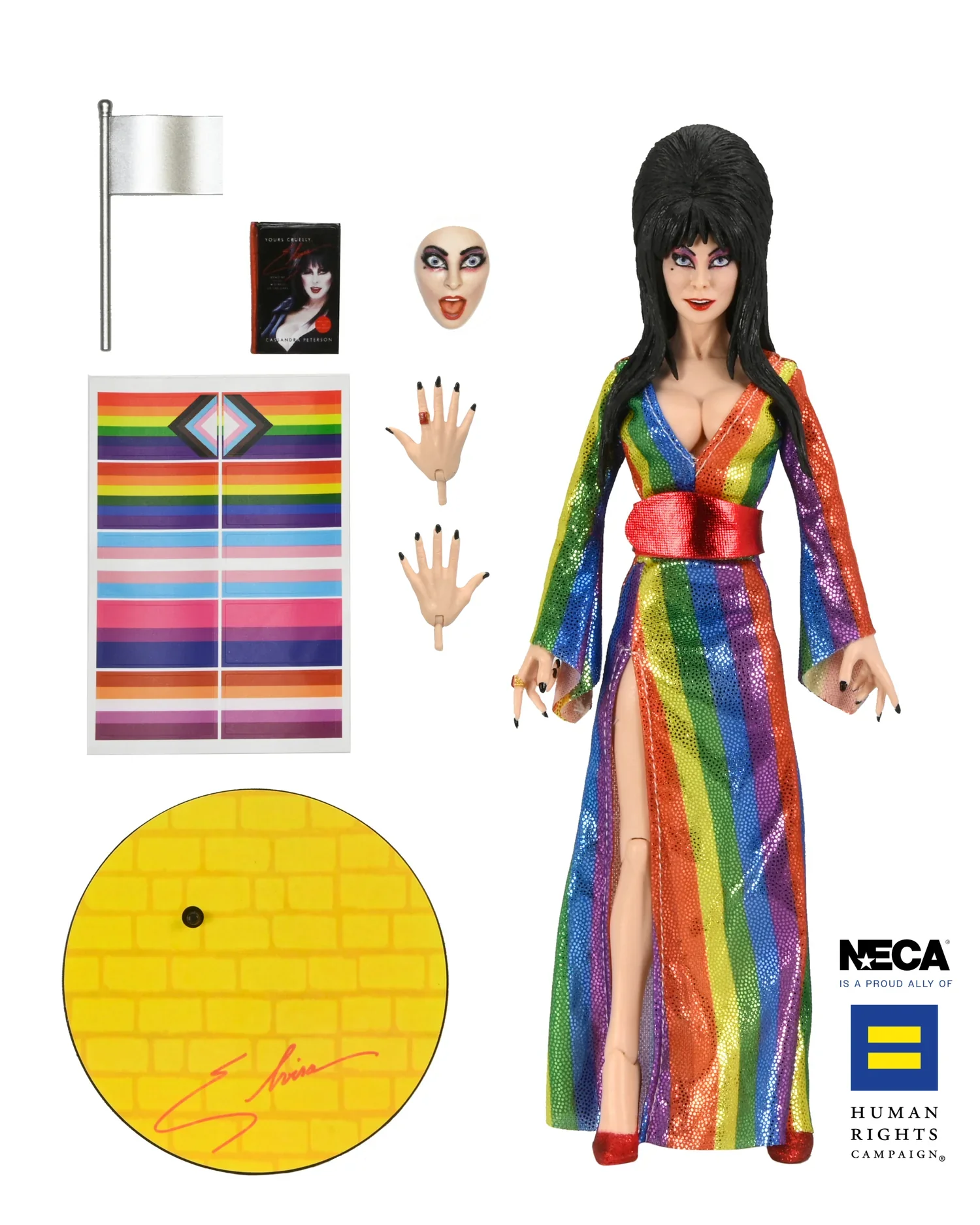 ELVIRA - OVER THE RAINBOW ELVIRA (PRIDE) 8" CLOTHED FIGURE - Image 5