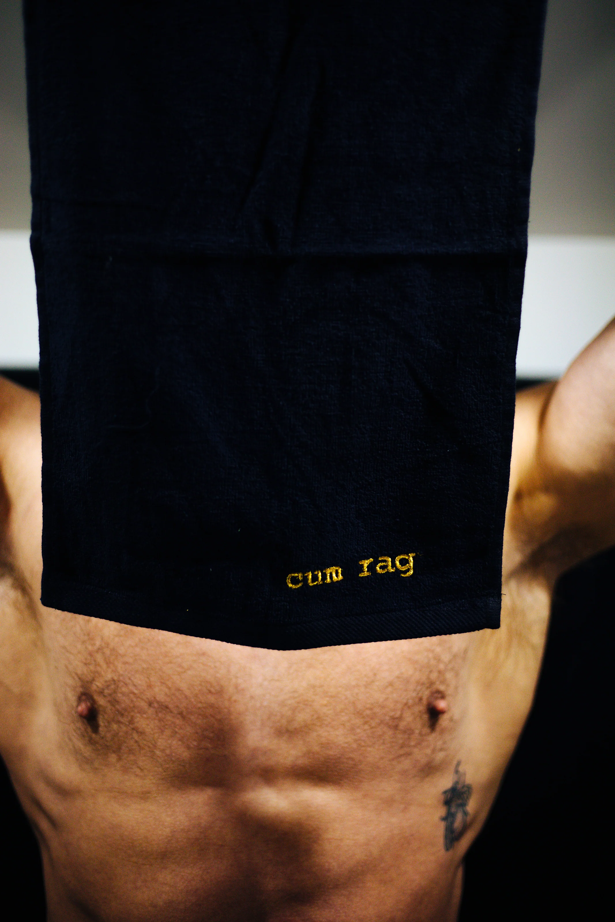Embroidered Cum Rag Black - Image 4