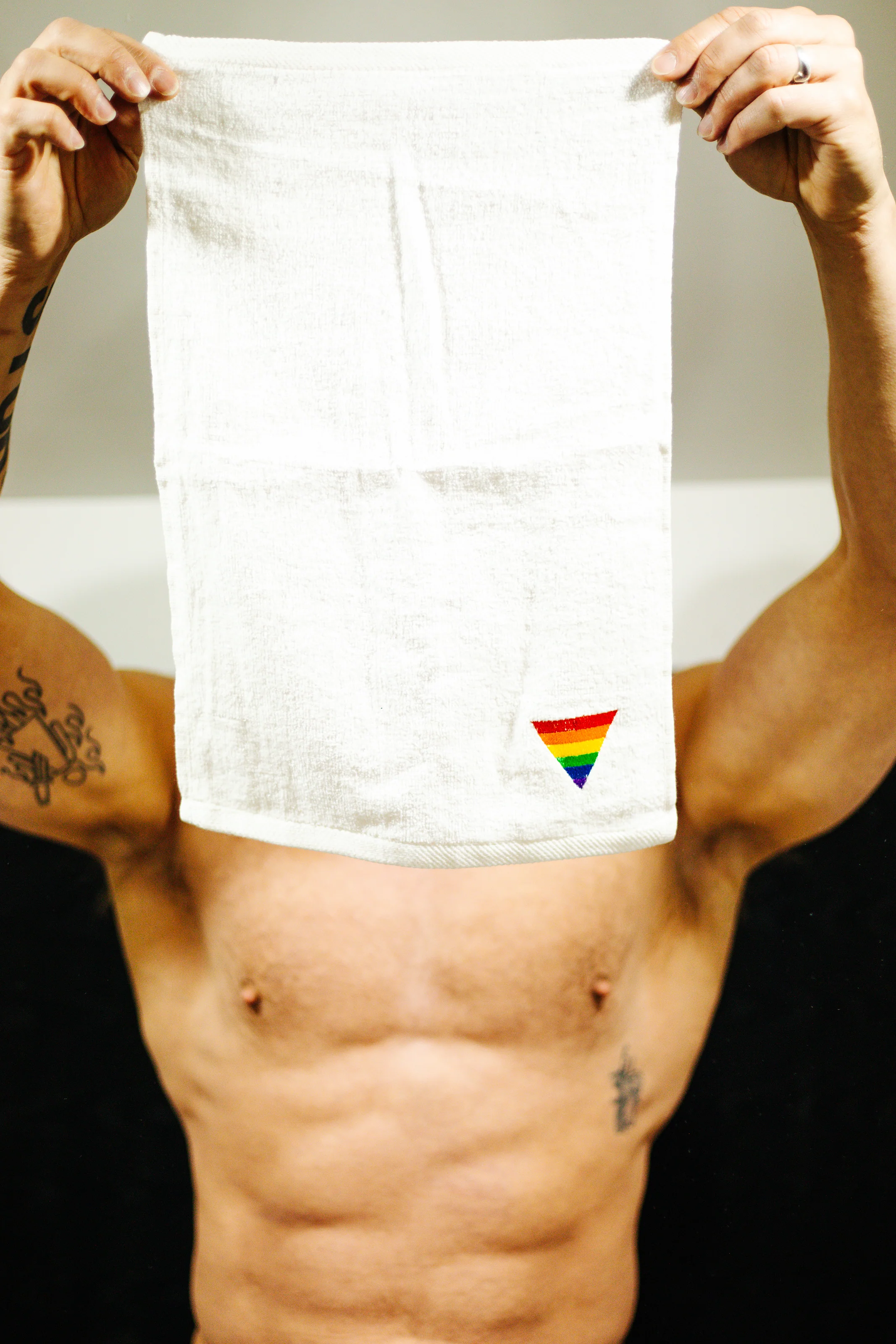 Embroidered Cum Towel Triangle Flag - Image 3