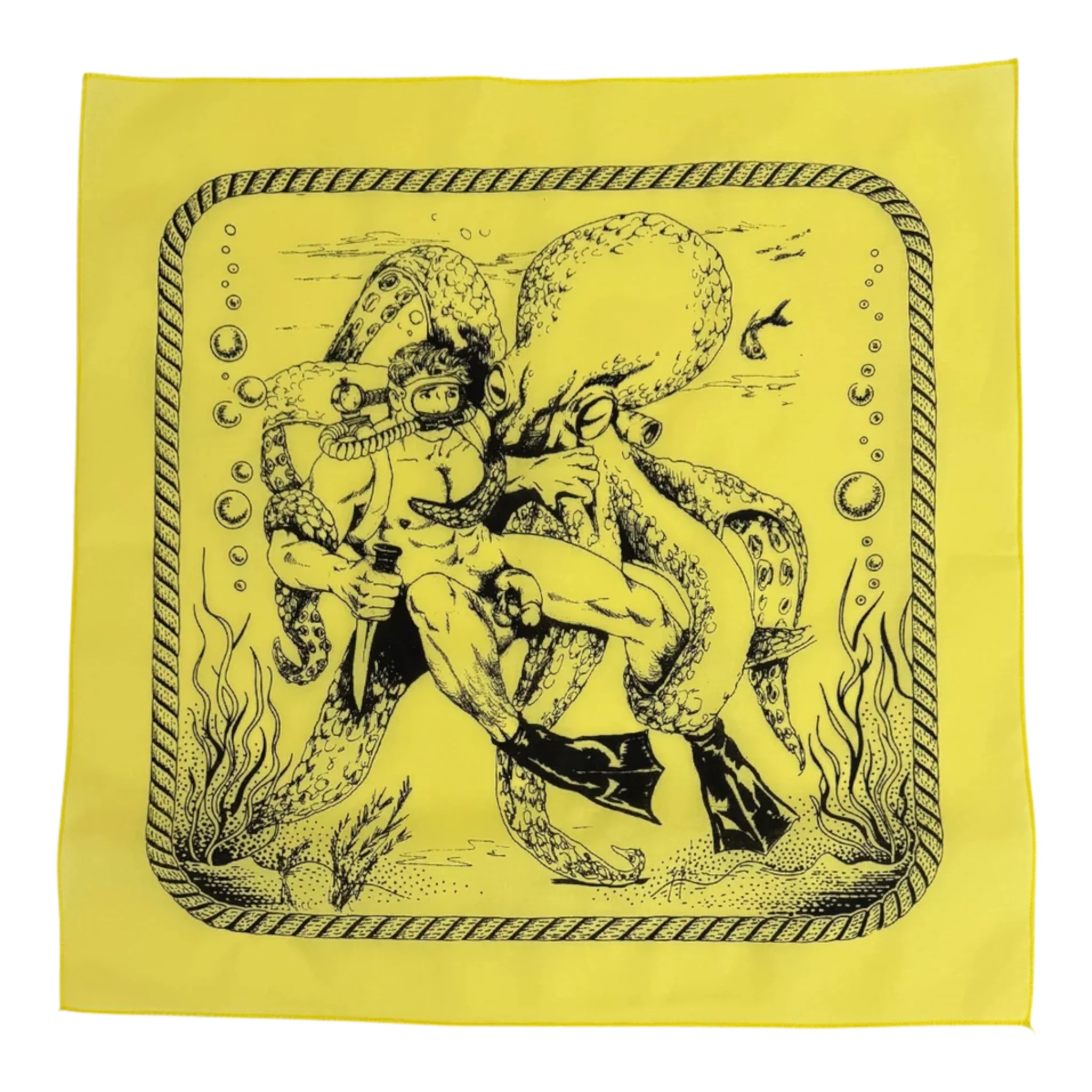 Etienne Diver & Squid Bandana - Yellow
