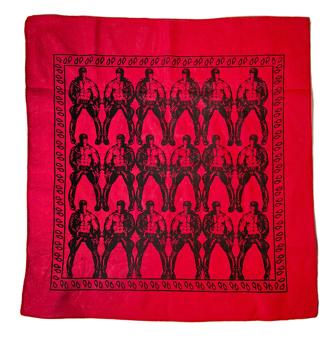 Etienne Leather Man Clone Bandana - Red