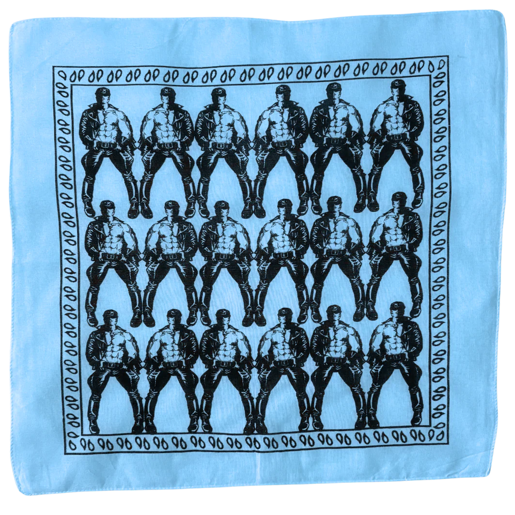 Etienne Leather Man Clone Bandana - Light Blue