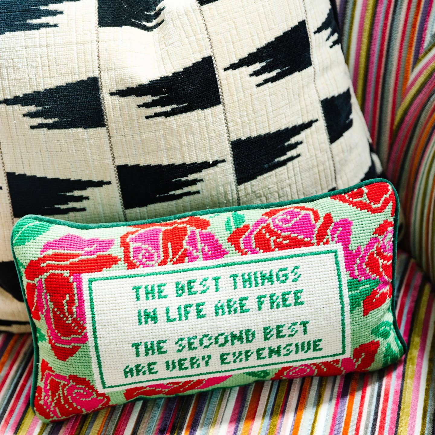 Expensive Needlepoint Pillow
