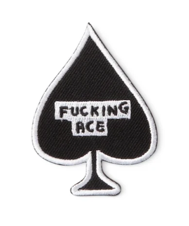 F*cking Ace Iron-On Patch x David Shrigley - Image 2