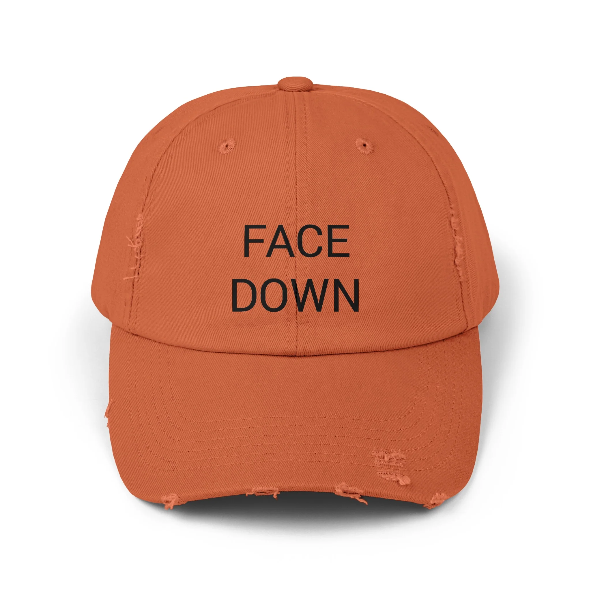 FACE DOWN Distressed Cap in 6 colors - Image 2