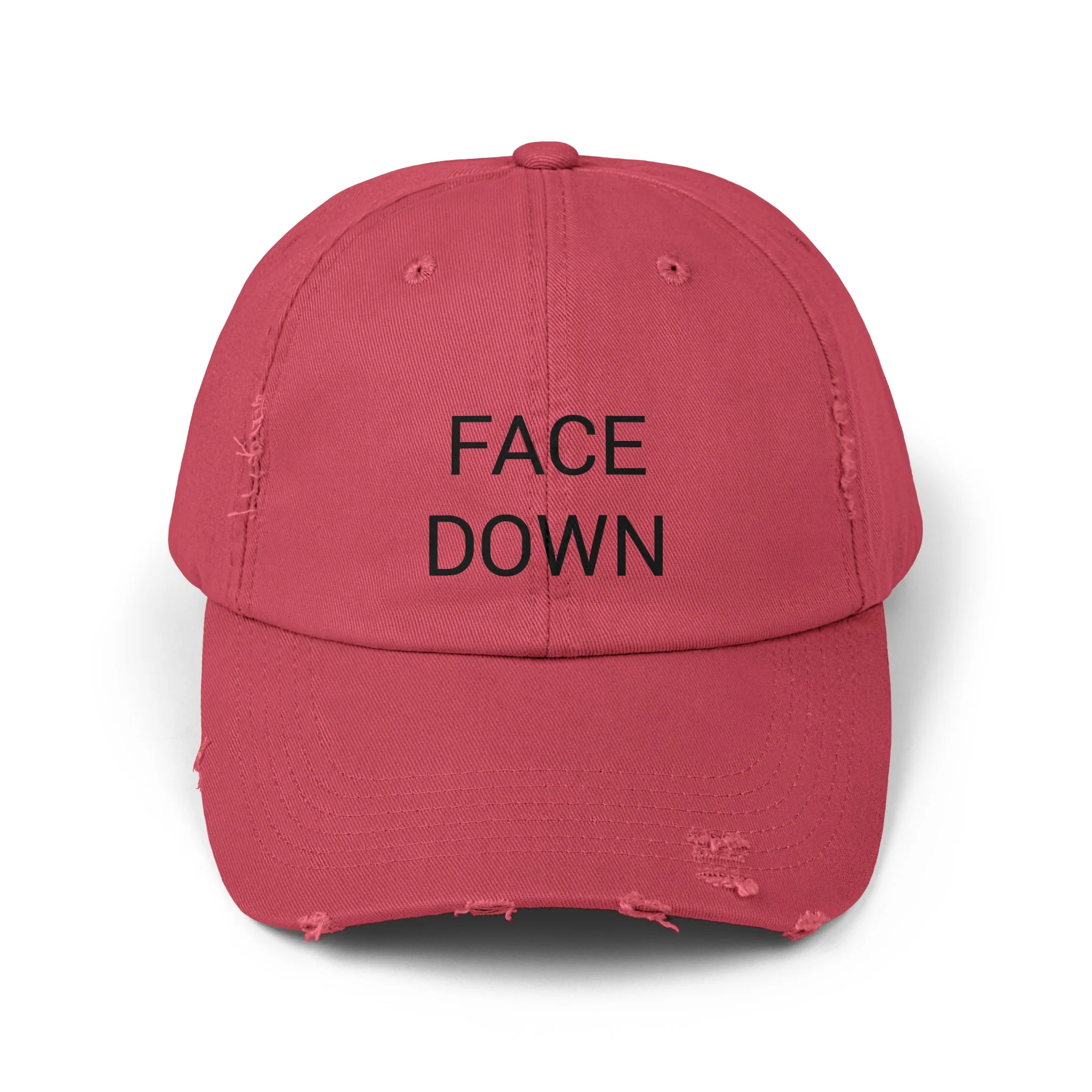 FACE DOWN Distressed Cap in 6 colors - Image 3