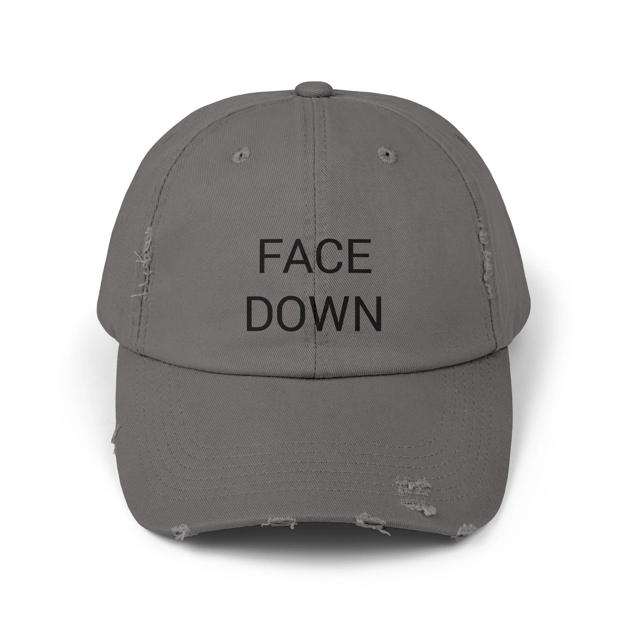 FACE DOWN Distressed Cap in 6 colors - Image 4