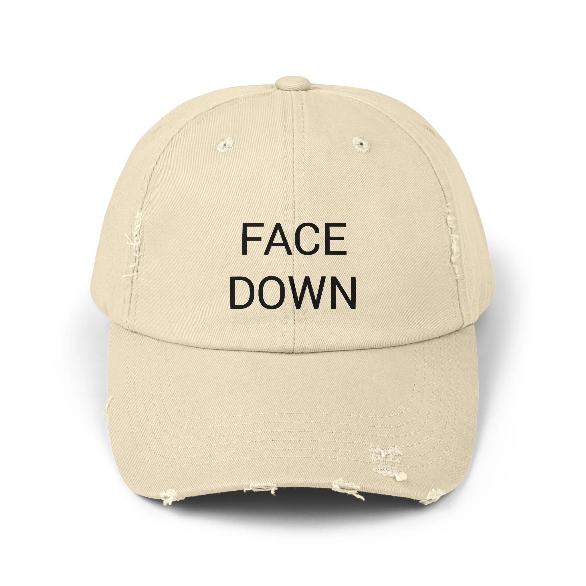 FACE DOWN Distressed Cap in 6 colors - Image 6