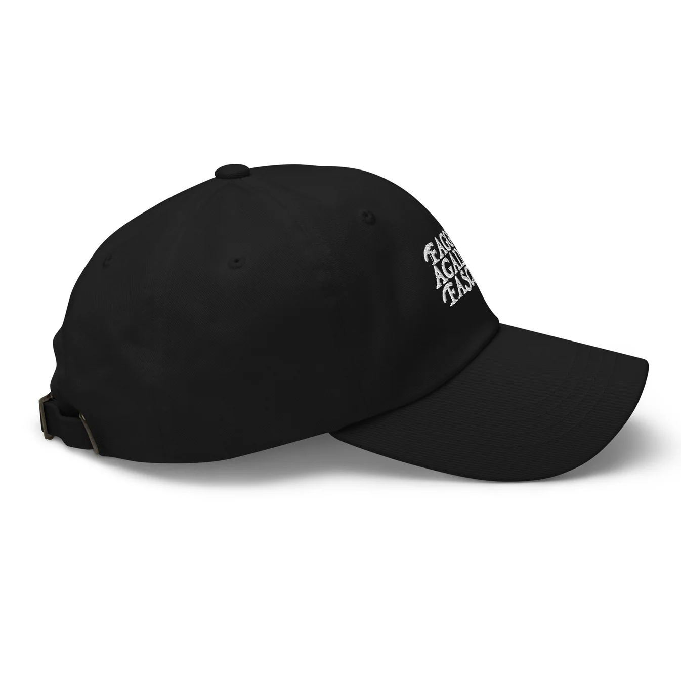 Faggot Against Fascism Dad Hat by YES HOMO in Black - Image 2