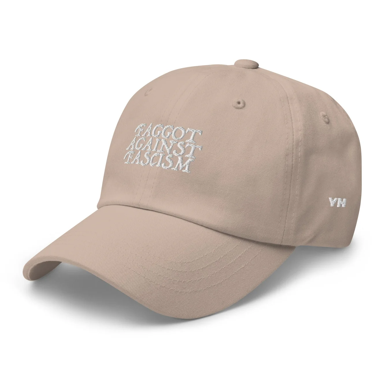 Faggot Against Fascism Dad Hat by YES HOMO in Stone - Image 5