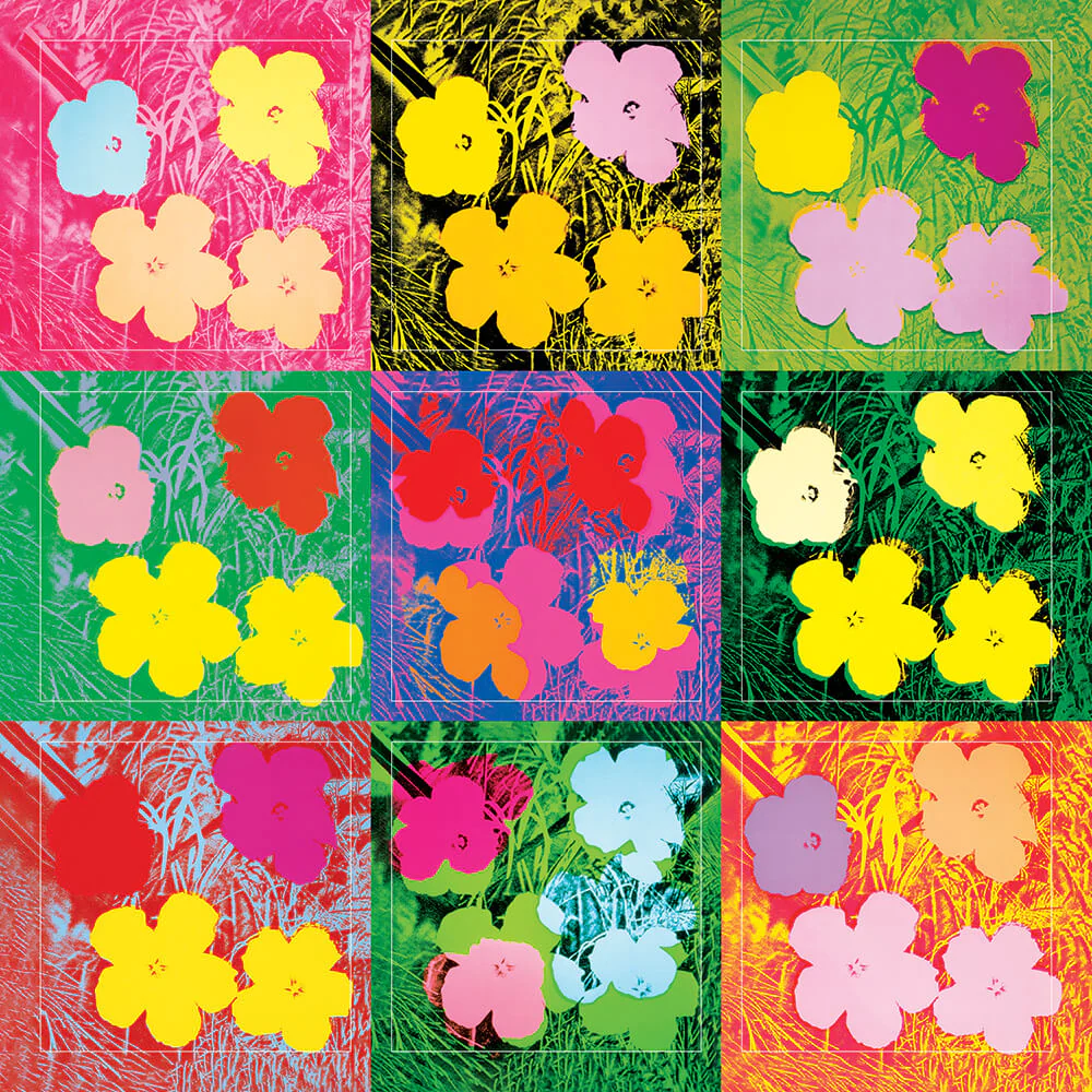 Flowers By Andy Warhol - Sheet of 9 Kiss-Cut Stickers