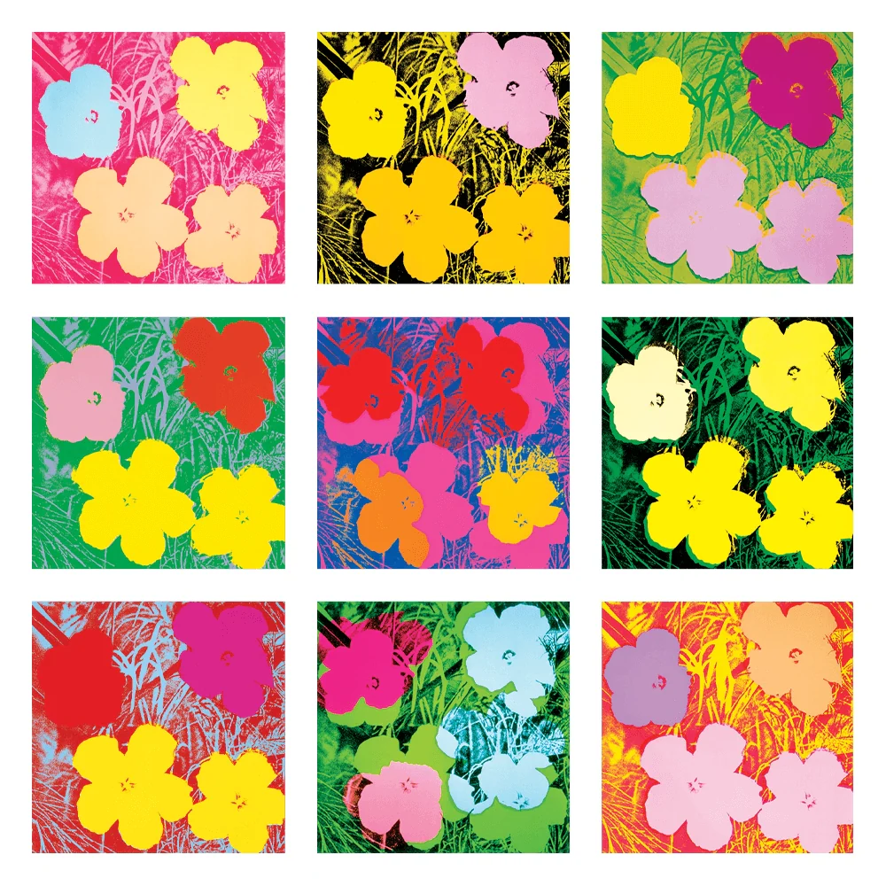 Flowers By Andy Warhol - Sheet of 9 Kiss-Cut Stickers - Image 3