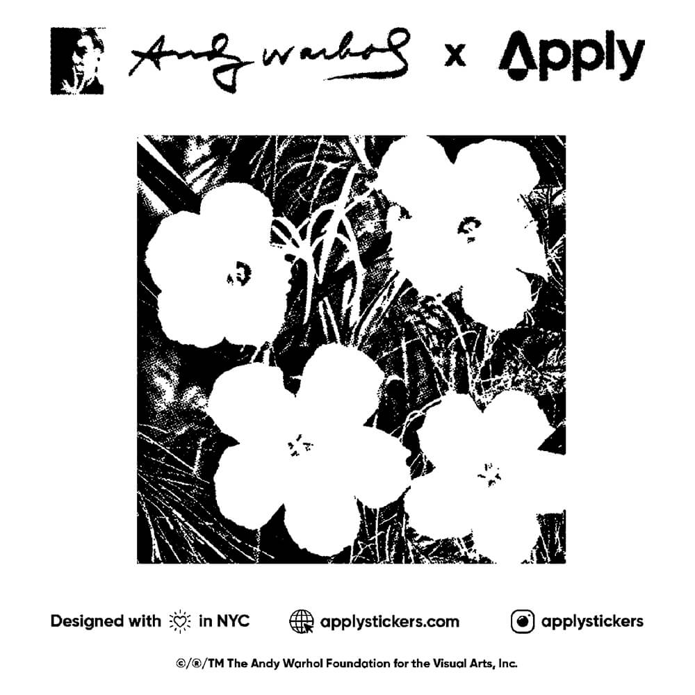 Flowers By Andy Warhol - Sheet of 9 Kiss-Cut Stickers - Image 5