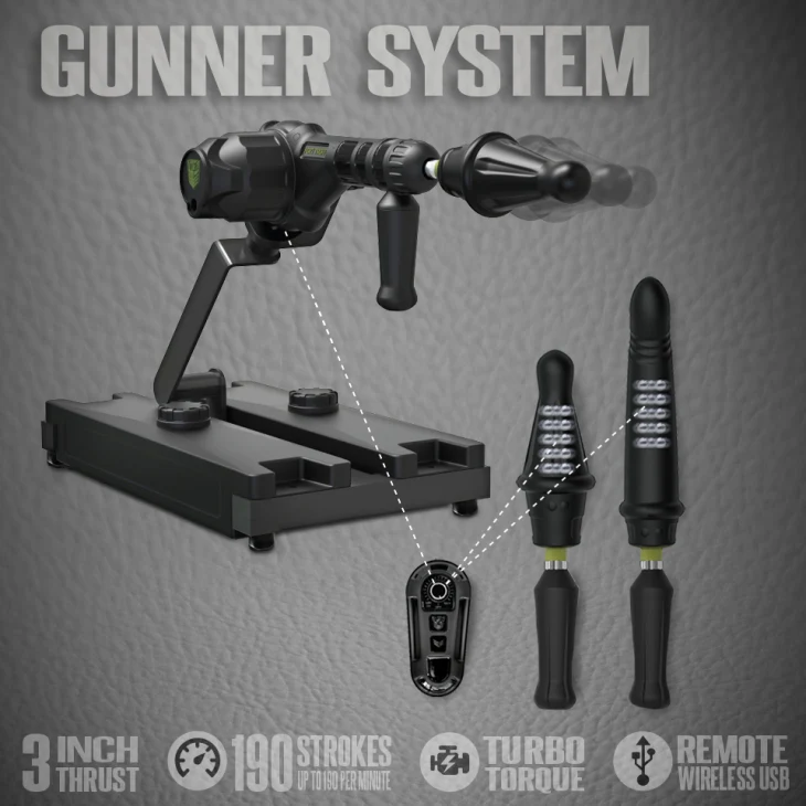 Fort Troff's Gunner 3-in-1 Machine with Remote Control - Black - Image 7