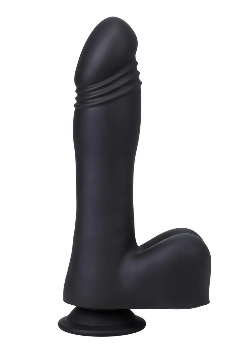 Fort Troff's Piston Thruster Rechargeable Silicone Mini Machine Dildo - Black - Image 2