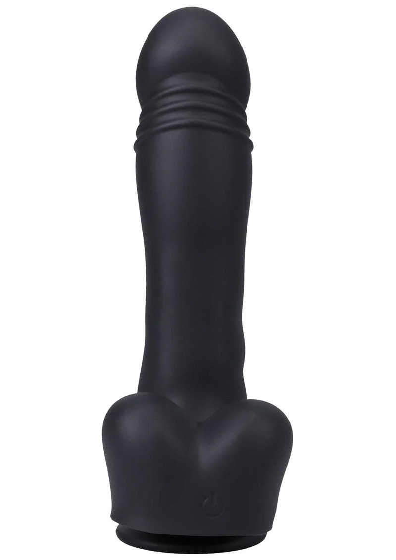 Fort Troff's Piston Thruster Rechargeable Silicone Mini Machine Dildo - Black - Image 4