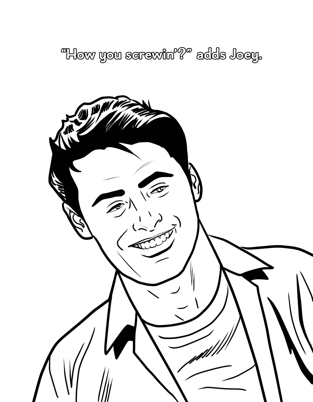 Friends with Benefits P0rn Parody Coloring Book - Image 2