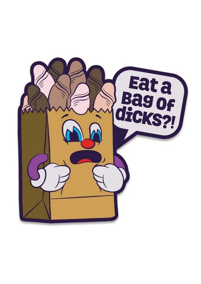 Fuck Buddies Bag of Dicks Enamel Pin - Image 2