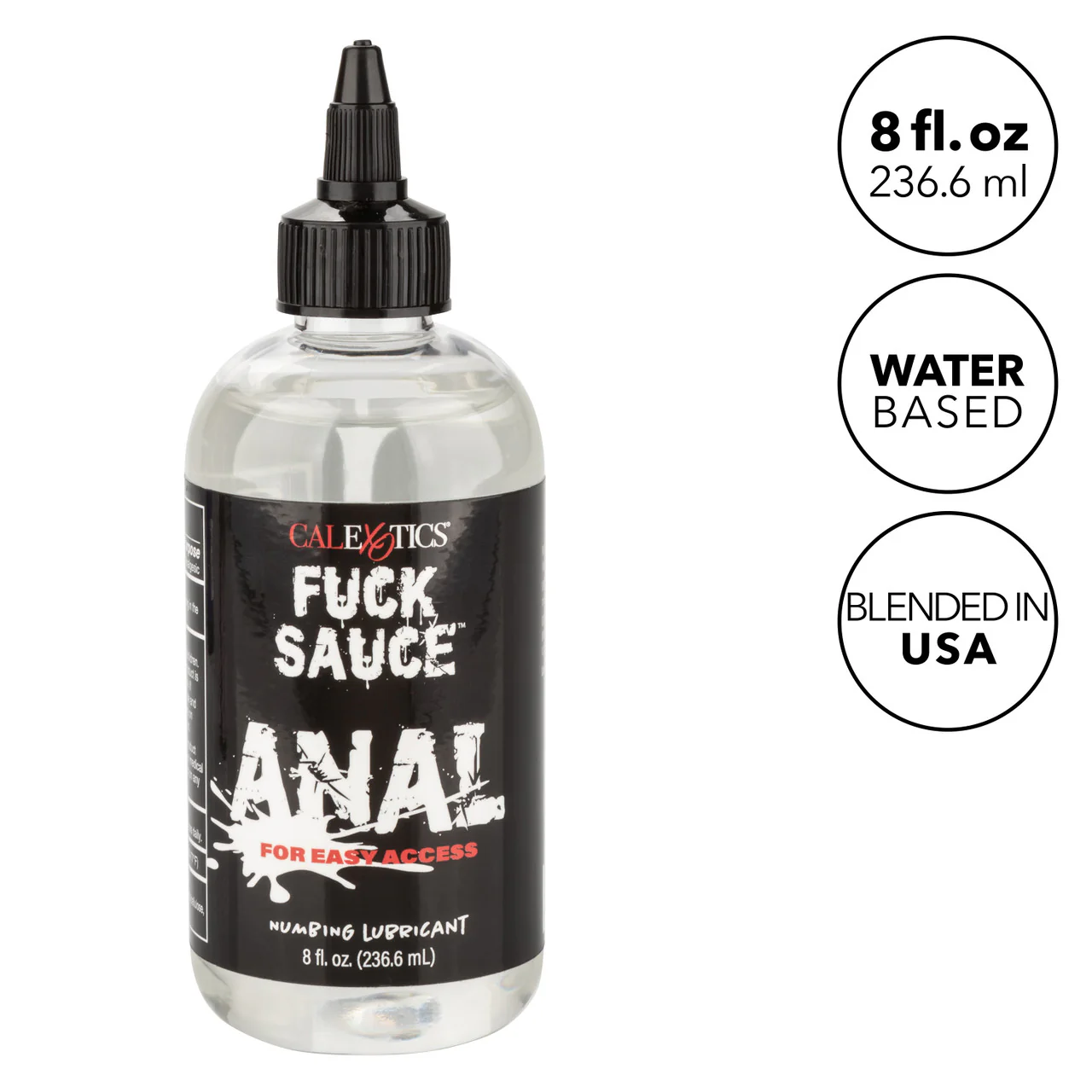 Fuck Sauce Anal Numbing Water Based Lubricant 8oz - Image 3