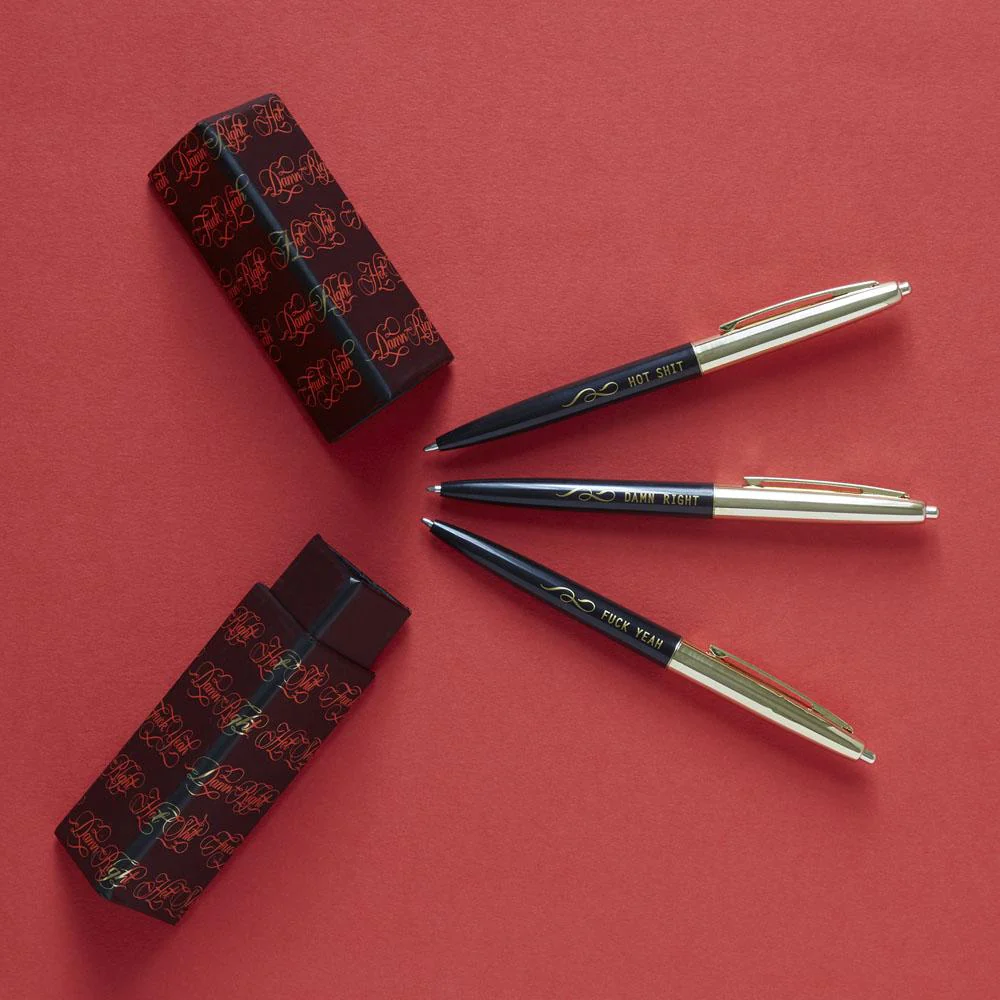 Fuck Yeah: Three Pens BY CALLIGRAPHUCK