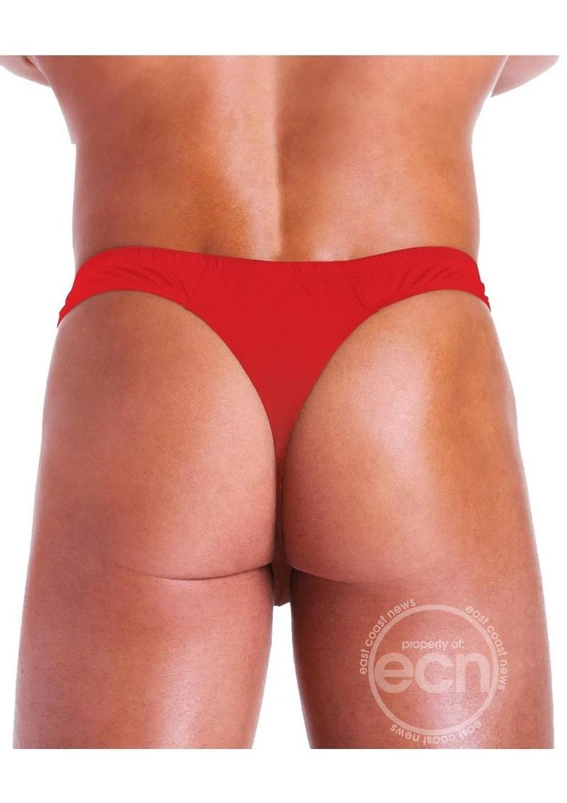 Fundies Unzip It Thong With Black Zorro Mask - O/S - Black (Copy) - Image 3