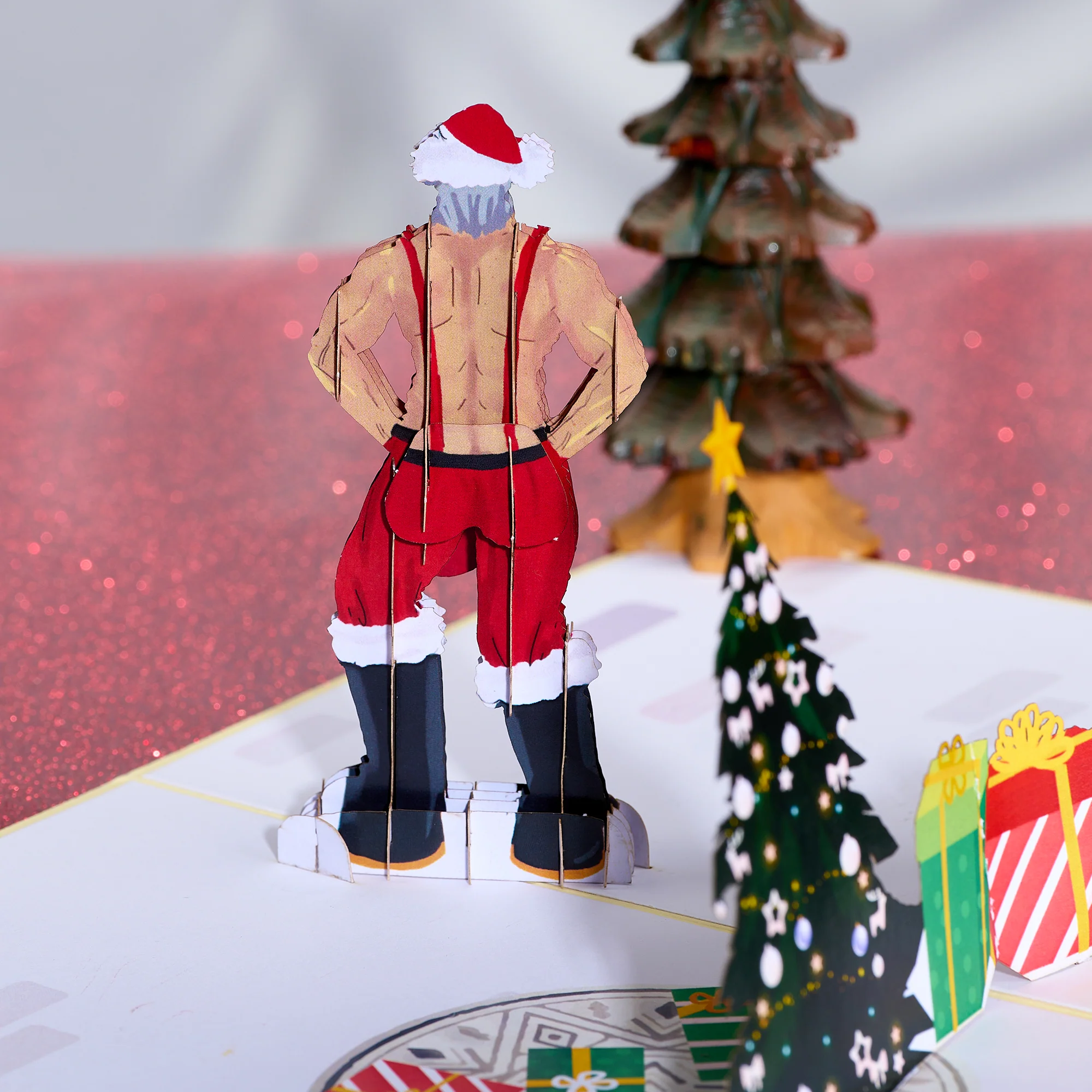 Funny Christmas Card Pop Up Sexy Santa Claus Holiday Cards - Image 4