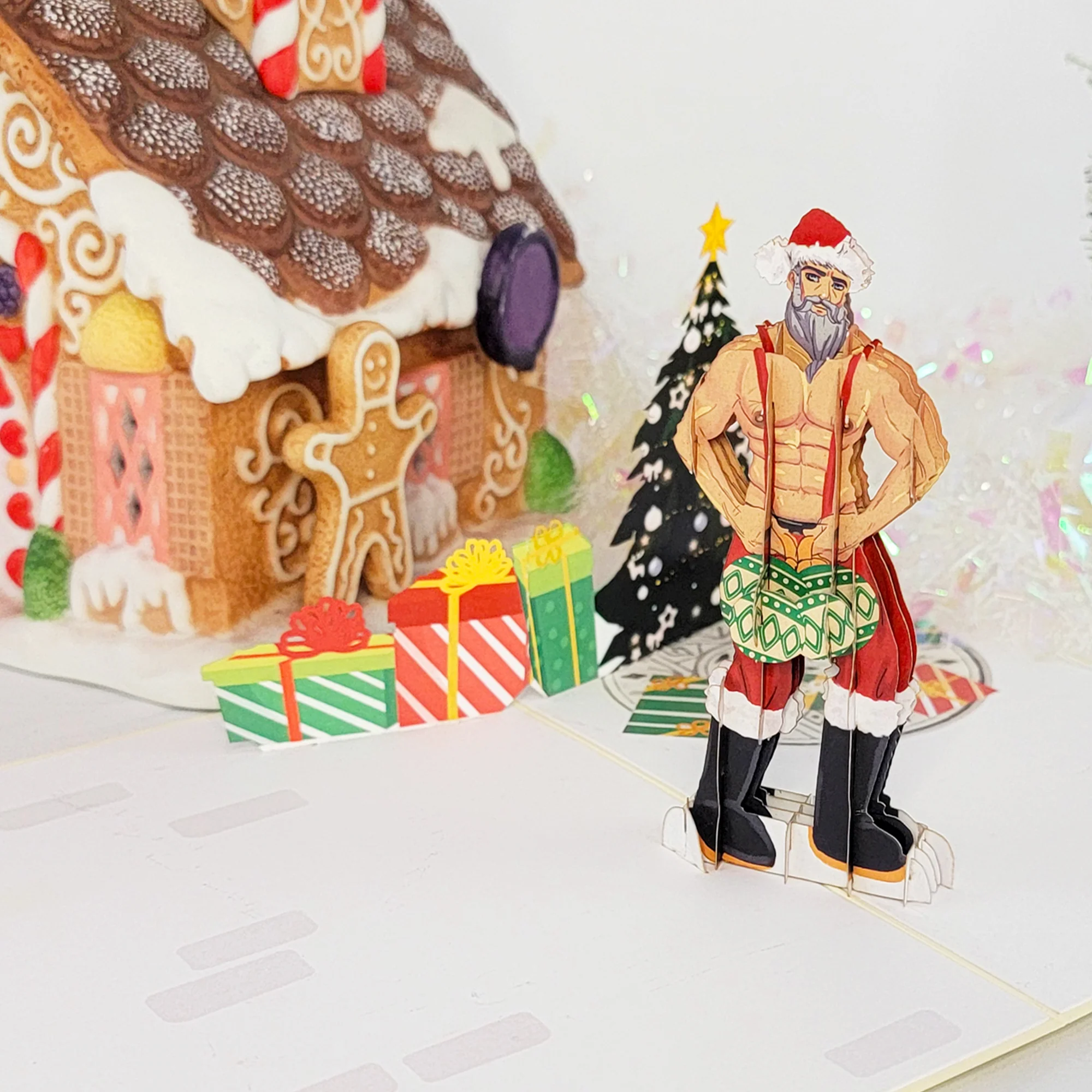 Funny Christmas Card Pop Up Sexy Santa Claus Holiday Cards - Image 6
