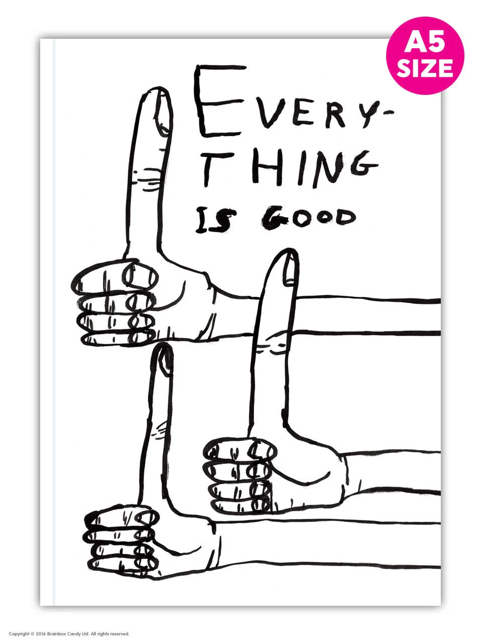 David Shrigley A5 Notebook - Everything Is Good - Image 2